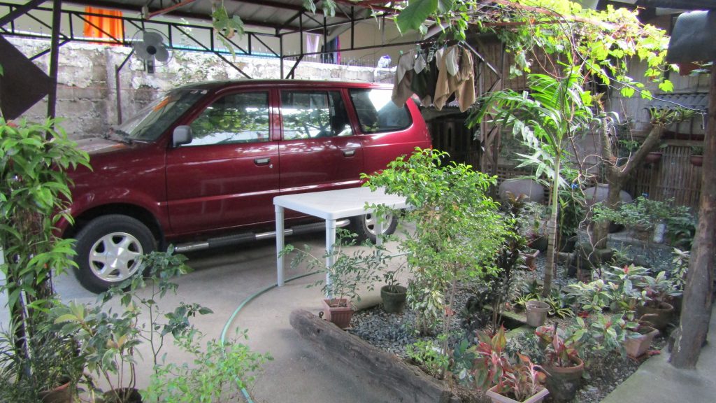 Arthur and Carol's new shed at their garage