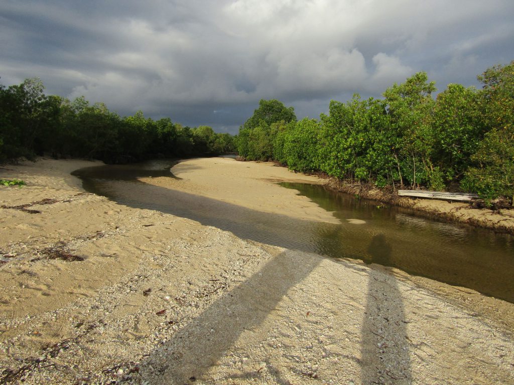 The east side of the 'ilog' (river)