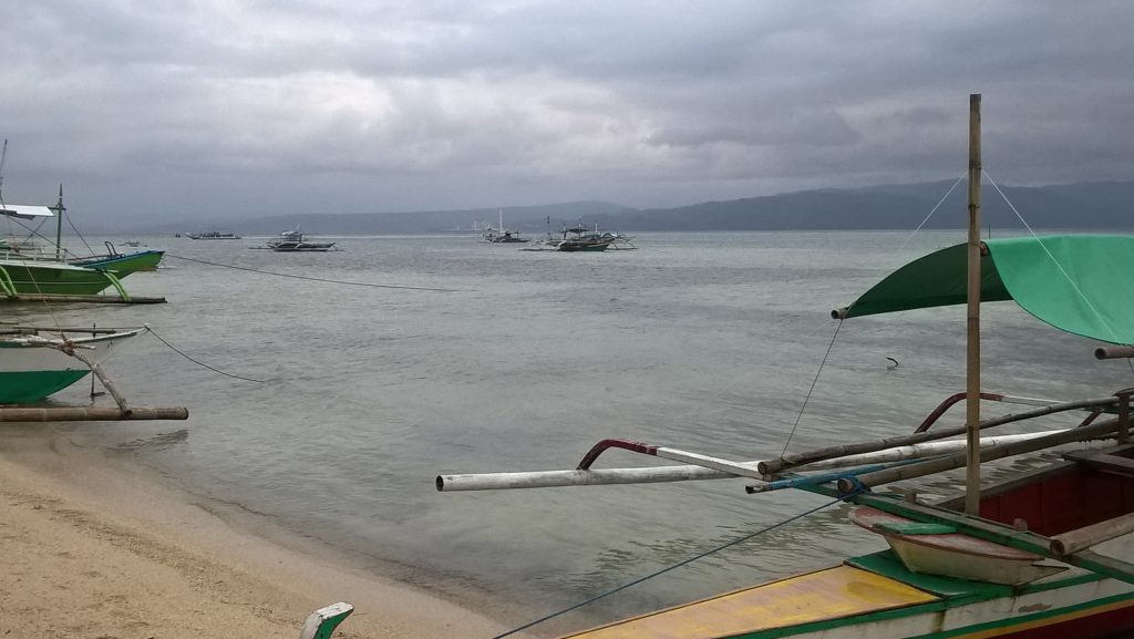 The mainland of Mauban can be seen on a clear day in Cagbalate Island