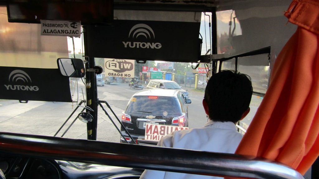 Aboard bus on the way to Mauban, Quezon