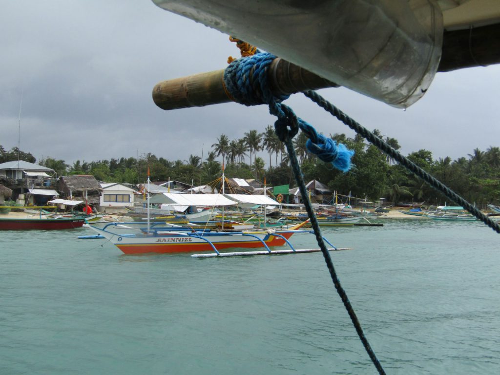 Approaching the port of Sabang in Cagbalete Island