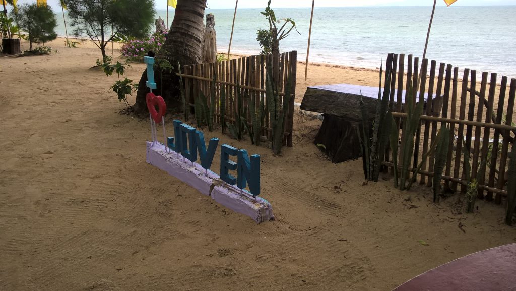 A view from Joven's Blue Beach Resort in Cagbalate Island