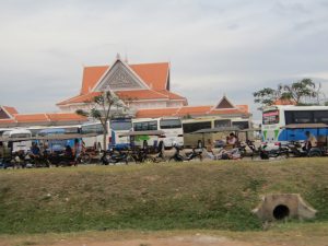 Khmer-style visitors' complex -- where all the adventure starts