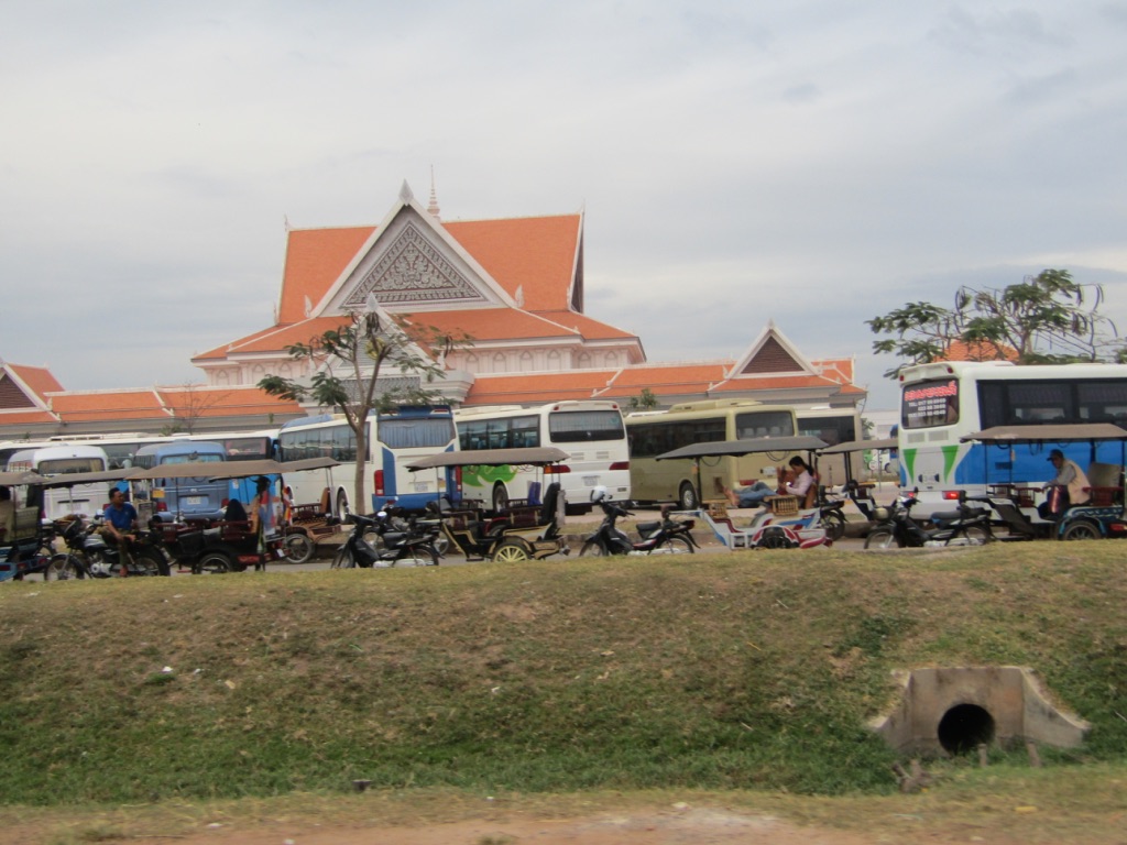 Khmer-style visitors' complex -- where all the adventure starts