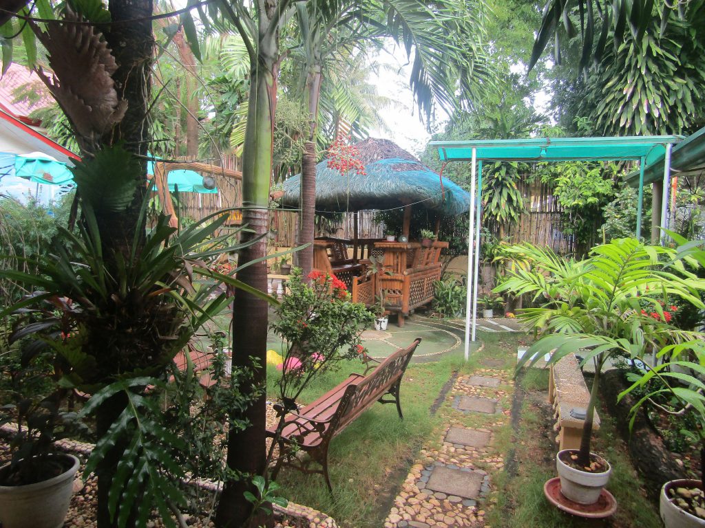 The garden was just across our $15/day room - Puerto Princesa, Palawan