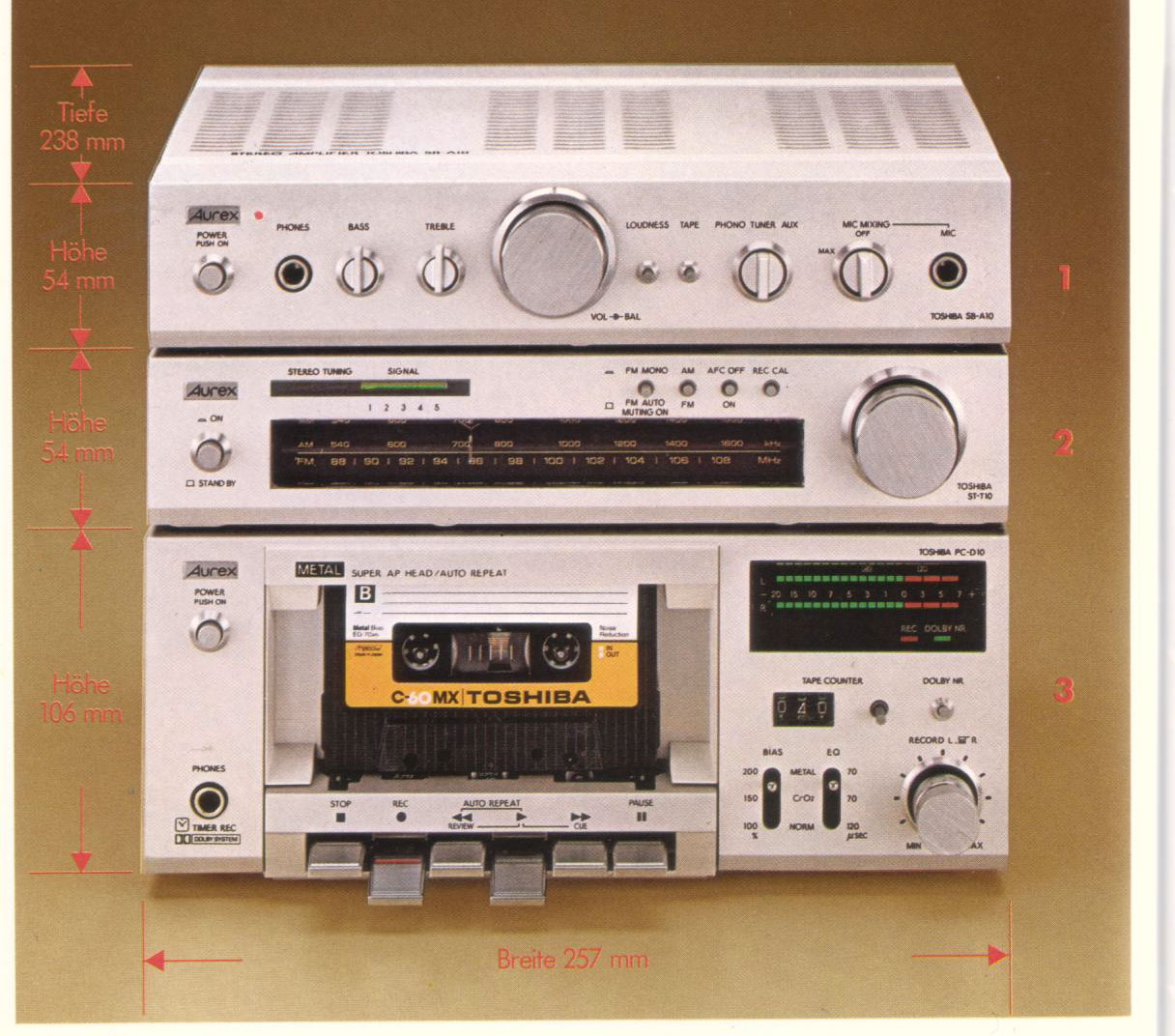 toshiba music system