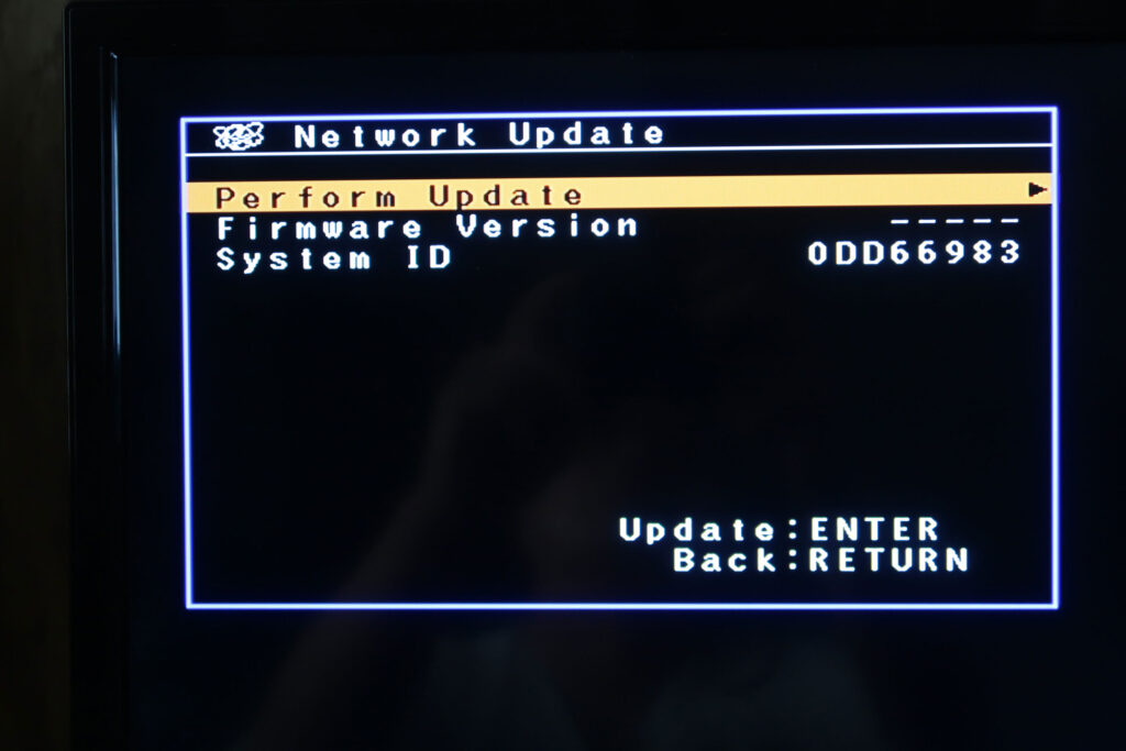 If all you see is a slew of dashes as firmware, then it's time to install the latest firmware via USB! If all you see is a slew of dashes as firmware, then it's time to install the latest firmware via USB!