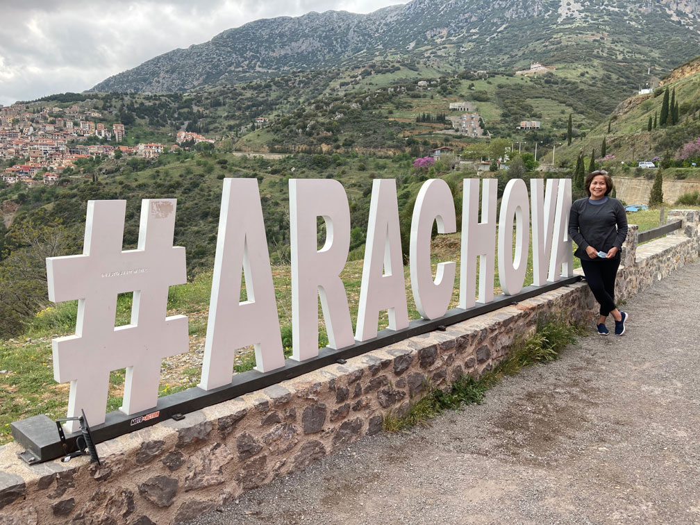 The quaint town of Arachova is considered the 'balcony of Mount Parnassus'