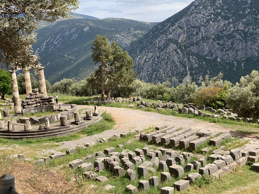 Starting in 586 BC athletes from all over the Greek world competed in the Pythian Games every four years. It was a precursor to the modern Olympics.